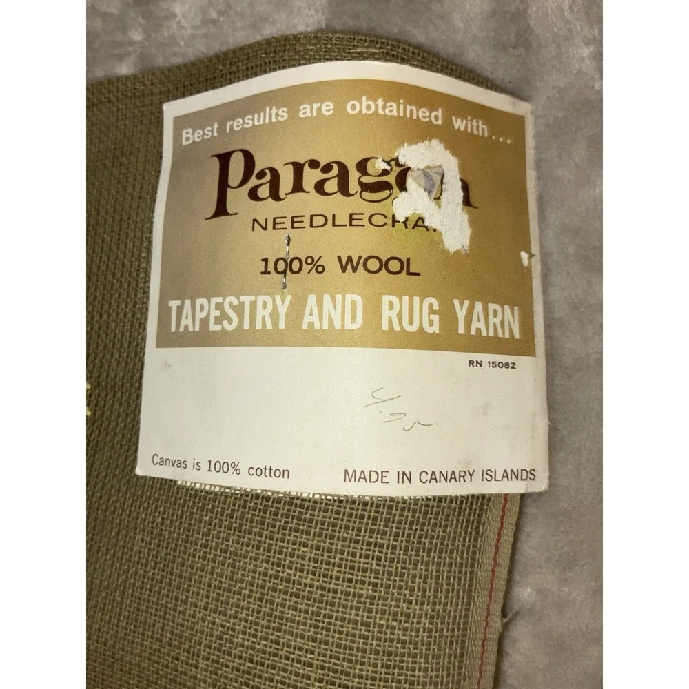 Paragon Needlepoint Tapestry Preworked Praying‎ Boy Girl Bedtime Prayer Vtg NEW